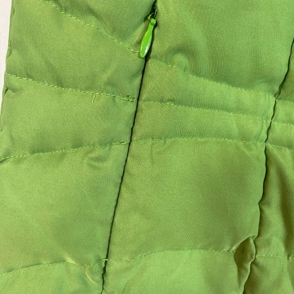 SOLD Lilly Pulitzer Green Quilted Pink Paisley Lined Puffer Vest - Picture 9 of 16